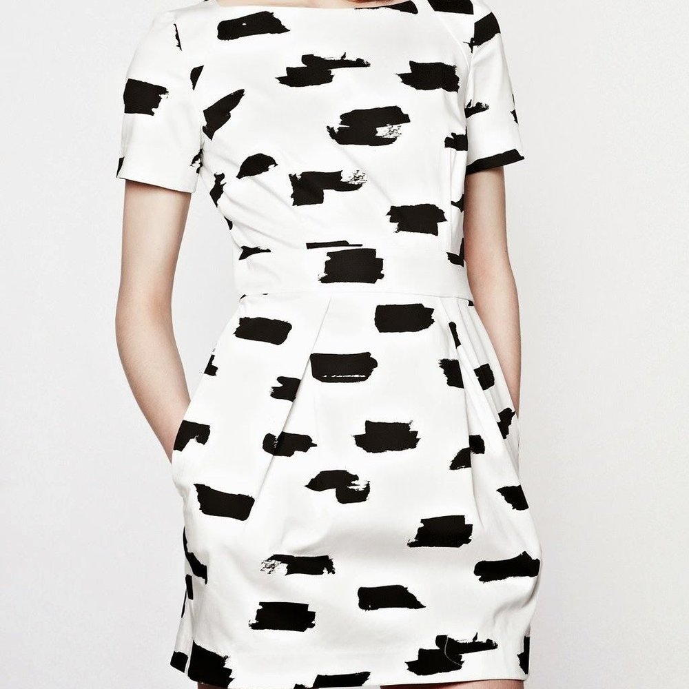 French Connection | Summer Bark Dress | NWT| Size 10| POCKETS